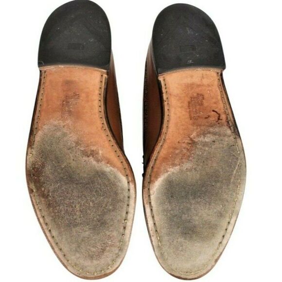 Leather Loafer Ashby  Weave Grandpacore Chestnut Allen Edmonds Men's Size 10 D - Picture 8 of 8